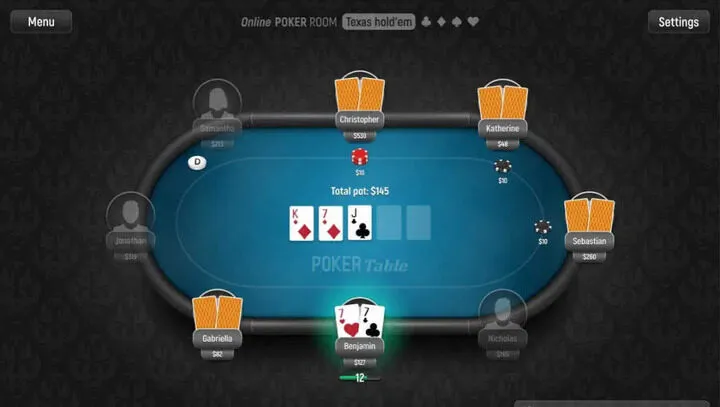 Các vòng cược preflop – river trong game bài Poker cực hay