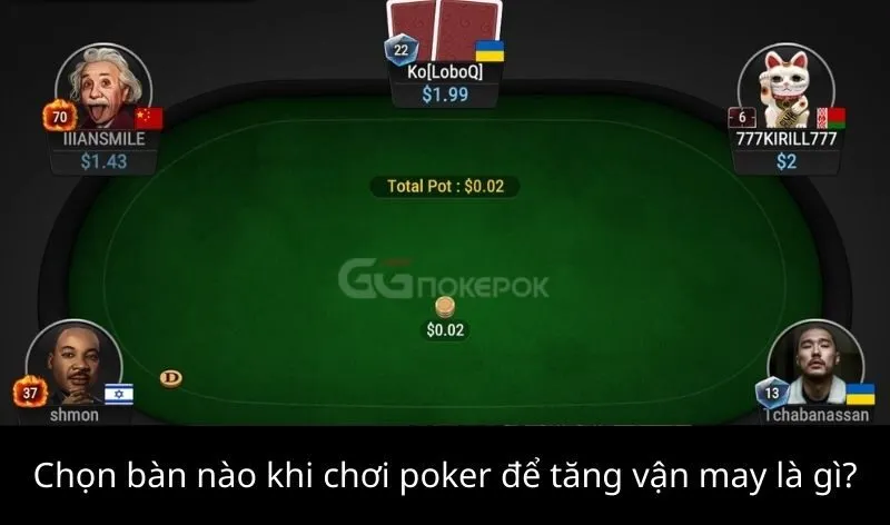 3 yếu tố chọn bàn nào khi chơi poker để tăng vận may