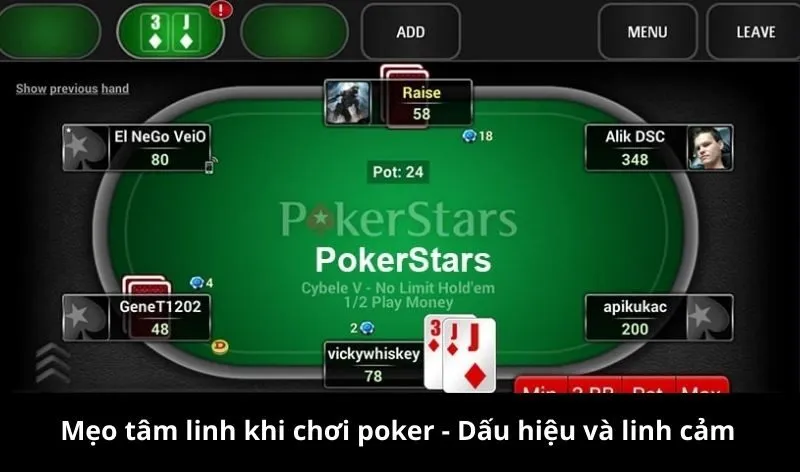 Mẹo tâm linh khi chơi poker ảnh hưởng đến vận may