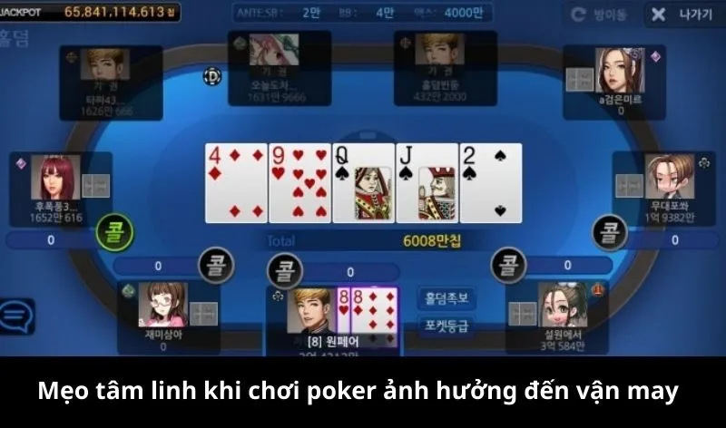 Mẹo tâm linh khi chơi poker ảnh hưởng đến vận may