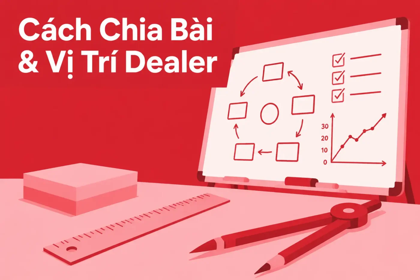 Cách chia bài & vị trí dealer với 7 bước cơ bản ai cũng phải biết
