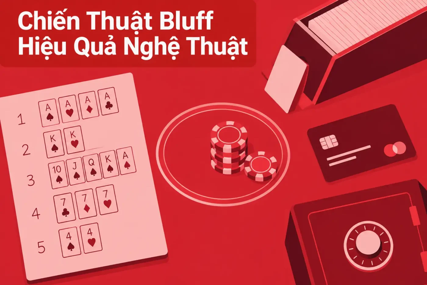 Chiến thuật bluff hiệu quả nghệ thuật đánh lừa đối thủ khi chơi poker