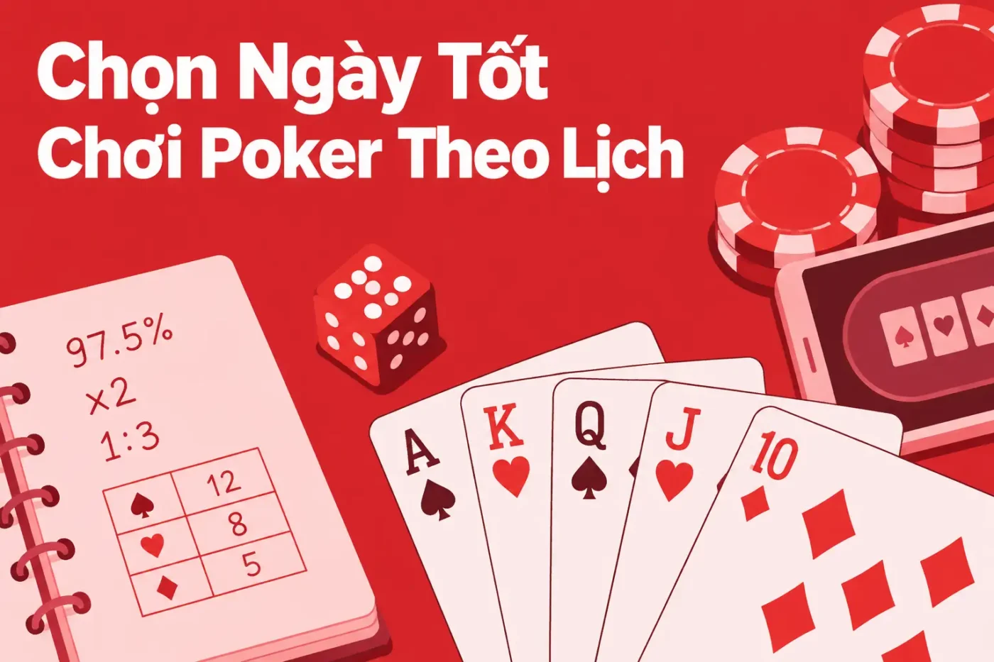 Chọn ngày tốt chơi poker theo lịch âm để tăng vận may và tài lộc